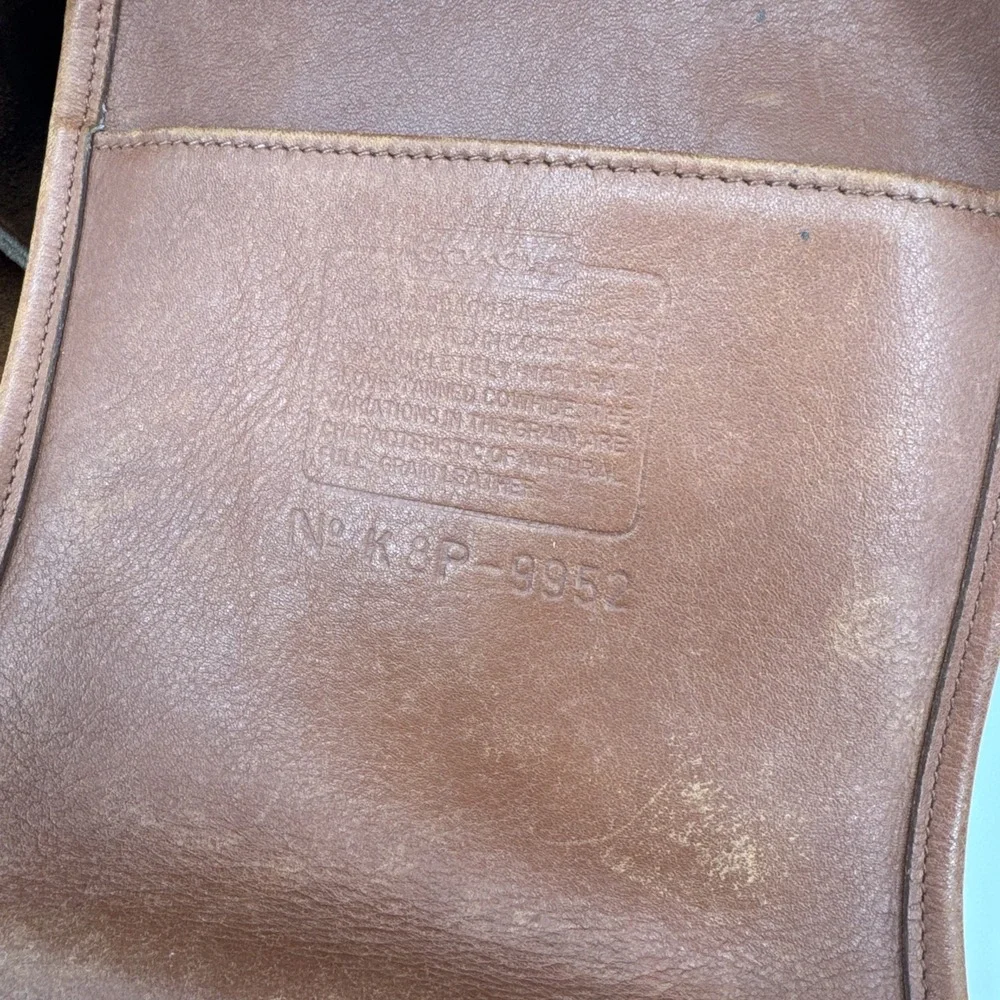 Vintage Coach Brown Leather Drawstring Bucket Bag 9952 Made in USA